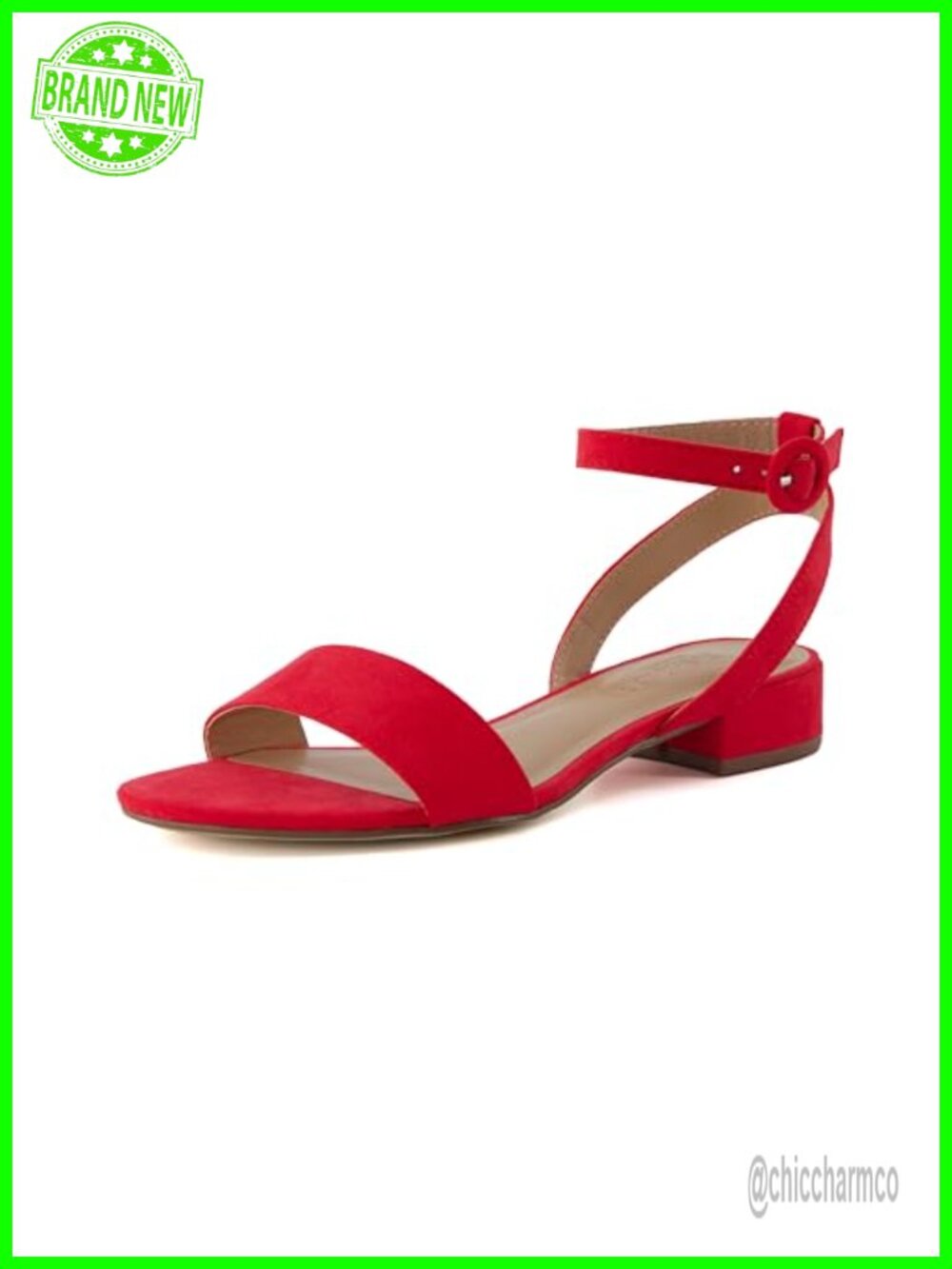 CUSHIONAIRE Women's Nila One Band Low Block Heel Sandal Wide Widths